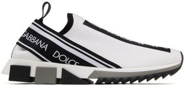 Dolce & Gabbana Black Mesh Low-Top Sneakers (CS1713AH677)