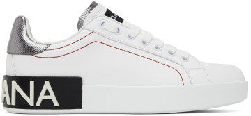 Dolce & Gabbana White Portofino Sneakers (CK1587 AH527)