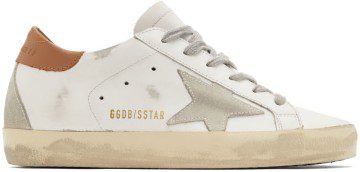 Golden Goose White Super-Star Classic Low-Top Sneakers (GMF00102.F002182.10803)