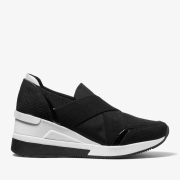 Michael Kors MK Geena Canvas Trainer – Black (43F2GNFP1D-0001)