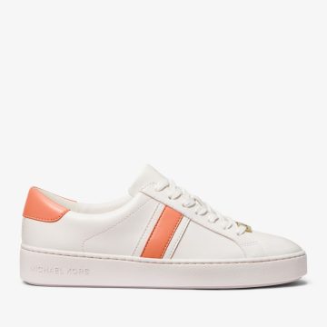 Michael Kors MK Irving Leather Stripe Trainers – Apricot (43S3IRFS3L-0825)
