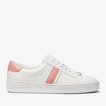 Michael Kors MK Irving Leather Stripe Trainers – Primrose (43S3IRFS3L-2717)