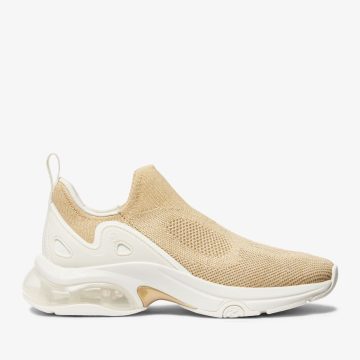 Michael Kors MK Kit Extreme Metallic Knit Slip-On Trainers – Pl Gld Multi (43S3KIFP3D-8236)