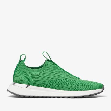 Michael Kors MK Bodie Logo Tape Mesh Slip-On Trainer – Palm Green (43T1BDFS1D-0319)
