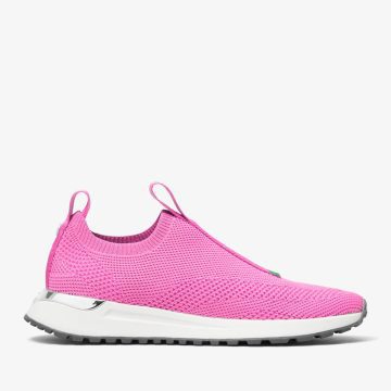 Michael Kors MK Bodie Logo Tape Mesh Slip-On Trainer – Cerise (43T1BDFS1D-0656)