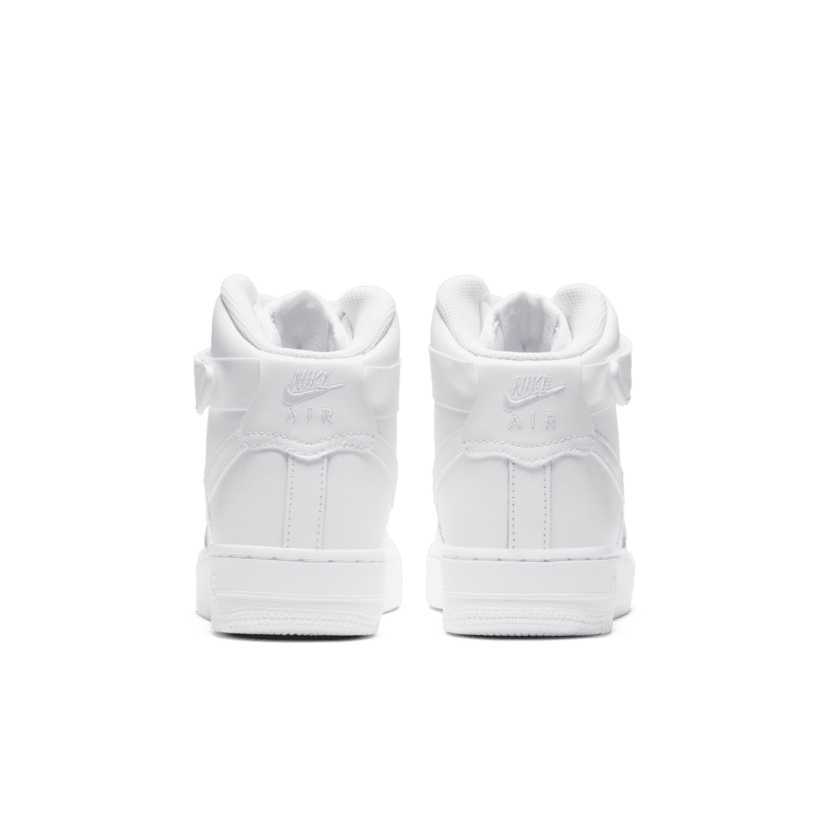 nike air force 1 triple white high tops