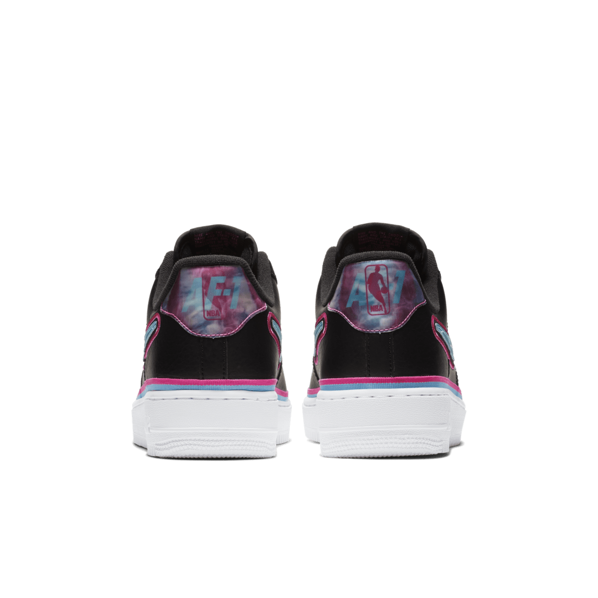 air force 1 low sport nba black blue gale laser fuchsia