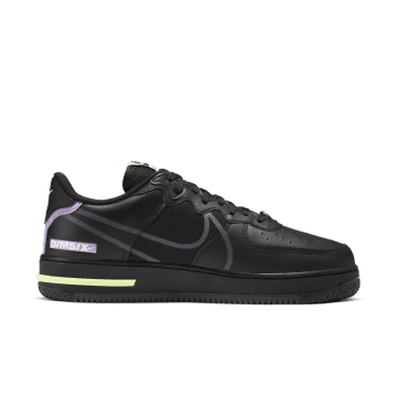 Nike Air Force 1 React Black Violet Star Barely Volt Black / Anthracite-violet Star-barely Volt (CD4366-001)