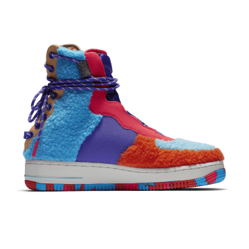 Nike Air Force 1 Rebel XX Sherpa Multi (W) Spirit Purple / Sail-orange-blue-red (CQ7518-571)