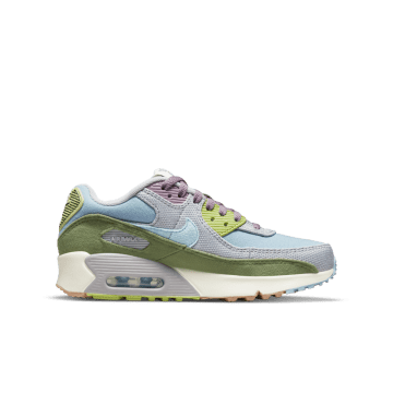 Nike Air Max 90 SE Sun Club Treeline (GS) Worn Blue / Wolf Grey / Treeline / Copa (DQ4016-400)