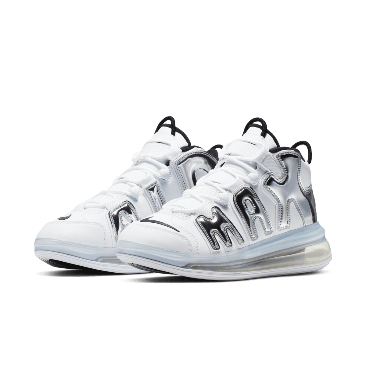 air more uptempo 720 white metallic silver