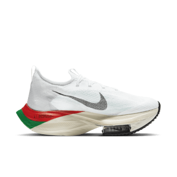 Nike Air Zoom Alphafly Next% Eliud Kipchoge Kenya (W) White / Black-lucky Green-chile Red (DD8878-101)