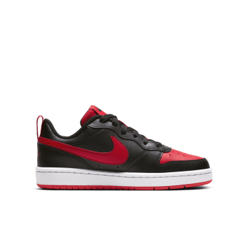 Nike Court Borough Low 2 Black University Red (GS) Black / University Red / White (BQ5448-007)