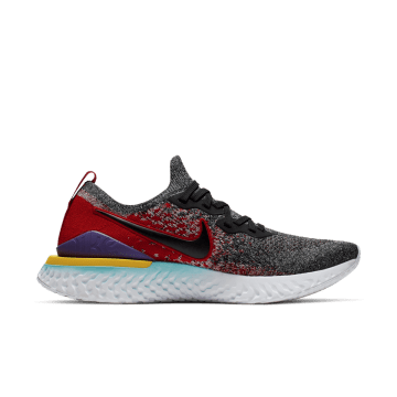 Nike Epic React Flyknit 2 Black Hyper Jade University Red Black / Black-hyper Jade-university Red-hyper Grape-amarillo (BQ8928-007)