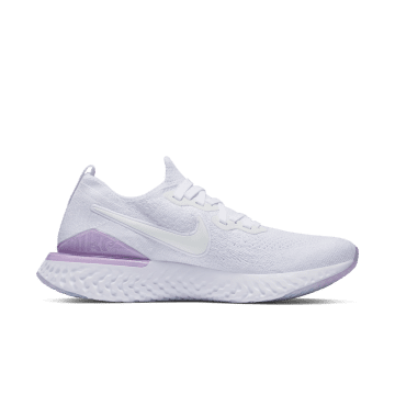 Nike Epic React Flyknit 2 White Pink Foam (W) White / White-pink Foam (BQ8927-101)