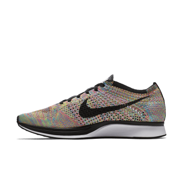 Nike Flyknit Racer Multi-Color 3.0 (2016) Dark Grey / Black-blue Glow-pink Flash (526628-004)