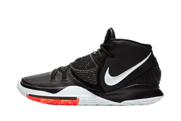 Nike Kyrie 6 Jet Black White Black / White-bright Crimson (BQ4630-001/BQ4631 001)