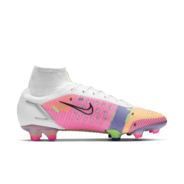 Nike Mercurial Superfly 8 FG White Multicolor White / Dark Raisin / Rage Green / Metallic Silver (CV0958-105)