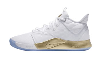 Nike PG 3 NASA White White / Metallic Gold (CI2666-100/CI2667-100)