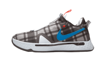 Nike PG 4 Football Grey Plaid Football Grey / Laser Blue-light Smoke Grey (CD5079-002 / CD5082-002)