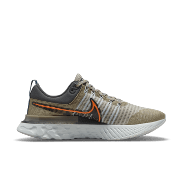 Nike React Infinity Run Flyknit 2 Light Bone Grey Orange Light Bone / Sport Spice-iron Grey-total Orange (DC4577-001)