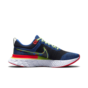 Nike React Infinity Run Flyknit 2 Run Past The Future Obsidian / Racer Blue-lime Glow-bright Crimson (CZ3602-400)