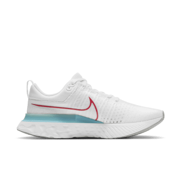 Nike React Infinity Run Flyknit 2 White Glacier White / Glacier Ice-photon Dust-chile Red (CT2357-102)