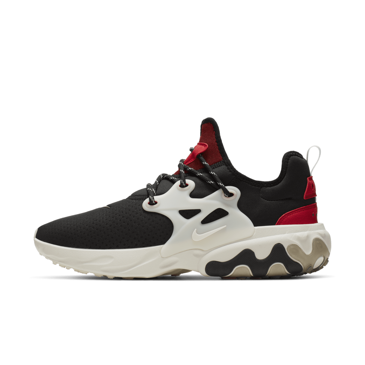 Nike React Presto Black Phantom Red Black / Phantomuniversity Red