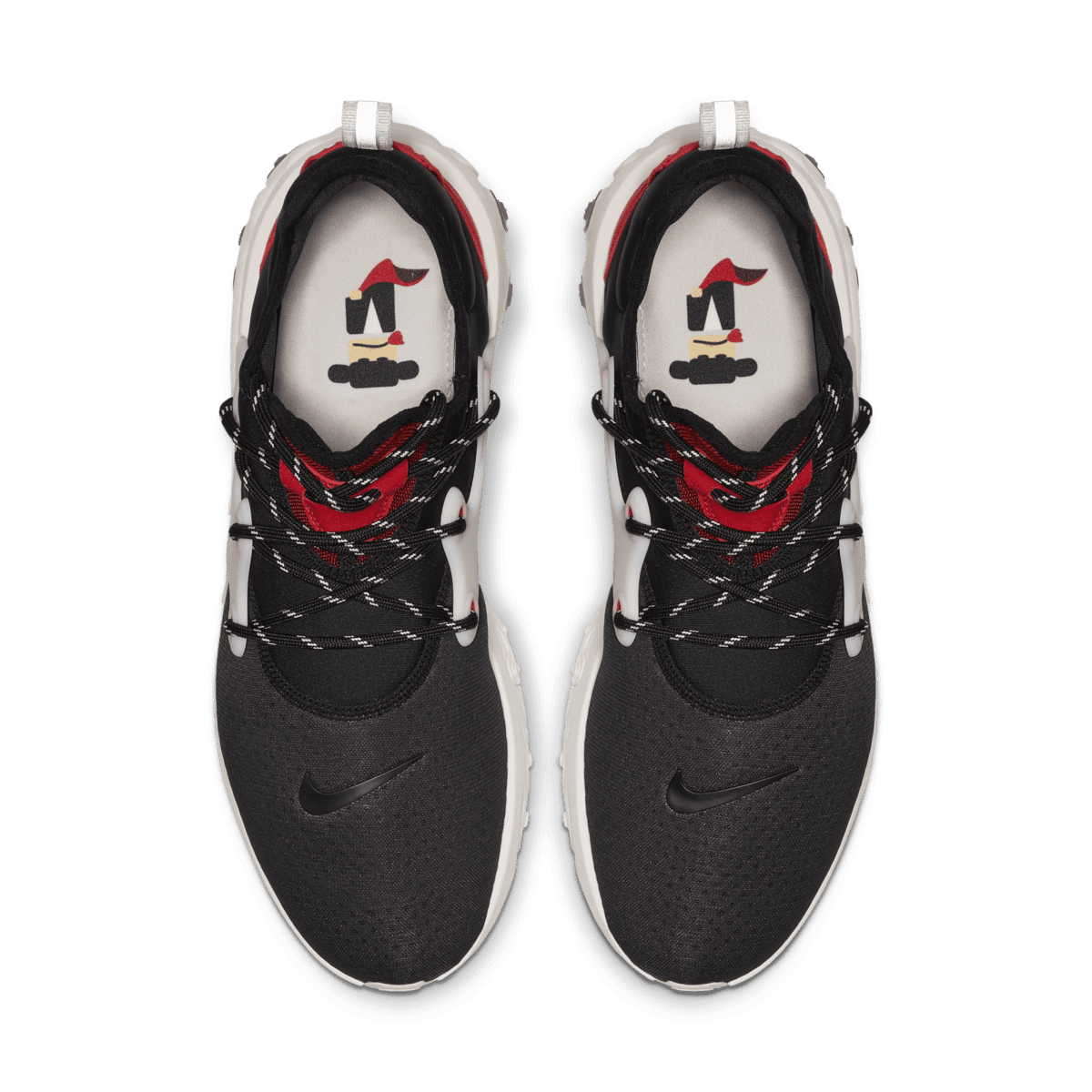 Nike React Presto Black Phantom Red Black / Phantomuniversity Red