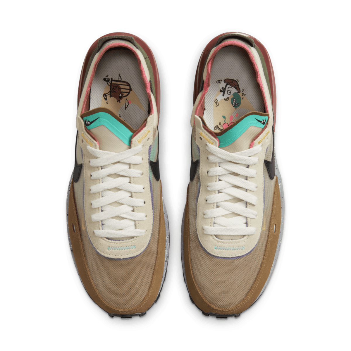 Nike Waffle One Everybody’s Running Club Sail / Brown / Olive / Pink