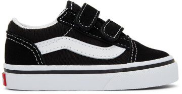 Vans Baby Black Old Skool V Sneakers (VN000D3YBLK1)