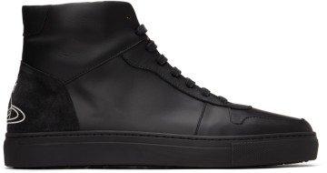 Vivienne Westwood Black Apollo High-Top Sneakers (75010003M-L0005-)