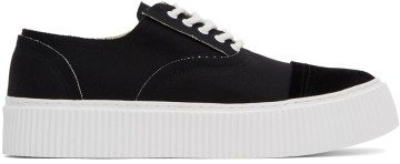 Undercoverism Black Canvas Low Sneakers (UI1B4F01-1)