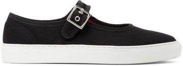 Ernest W. Baker Black Mary-Jane Sneakers (FT07)