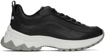 MSGM White Minimal Chunky Sole Sneakers (3240MS202 525)
