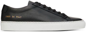 Common Projects Black Original Achilles Low Sneakers (3805)