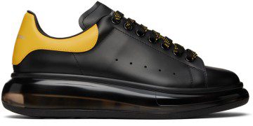 Alexander McQueen Black Oversized Sneakers (604232WHX98)