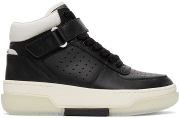 AMIRI White Stadium Mid Sneakers (SS22MFS006)