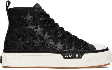 AMIRI Black Stars Court High-Top Sneakers (PF22MFS011-004)
