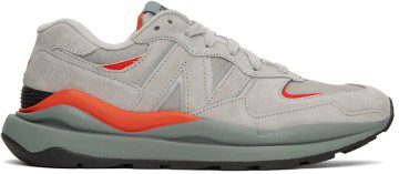 New Balance Grey & Red 57/40 Sneakers (M5740RC1)