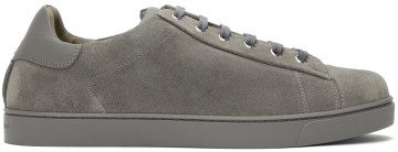 Gianvito Rossi Grey Suede Low-Top Sneakers (S26340-M1GRE-SUE)