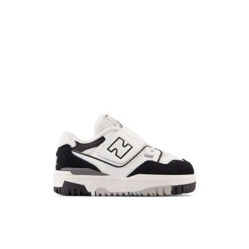 New Balance 550 Bungee Lace with Top Strap White / Black / Rain Cloud (IHB550V1-42620)