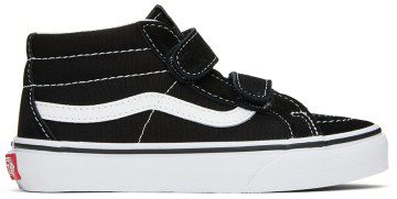 Vans Kids Black Sk8-Mid Reissue V Little Kids Sneakers (VN00018T6BT1)