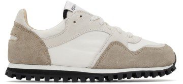 Spalwart Off-White & Beige Marathon Trail Low Sneakers (97039710000)