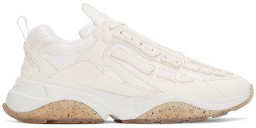 AMIRI Off-White Bone Runner Sneakers (SS22MFS010)