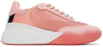 Stella McCartney Pink Glow-In-The-Dark Loop Sneakers (810001E00001)