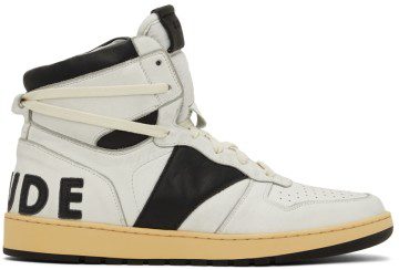 Rhude SSENSE Exclusive Black & White Rhecess Hi Sneakers (RHSS22FO22178128)