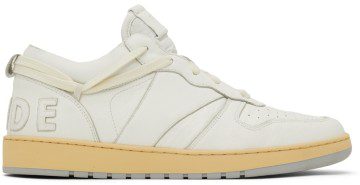 Rhude SSENSE Exclusive White Rhecess Low Sneakers (RHSS22FO23178377)