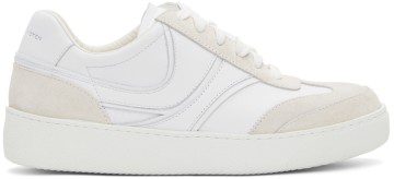 Dries Van Noten White & Beige Leather Sneakers (WS221-276-119)