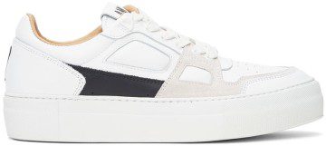 AMI Alexandre Mattiussi White & Black Ami de Cœur Sneakers (USN414.858)
